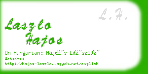 laszlo hajos business card